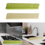 Maxbell Sink Splash Guard Accessory Water Barrier Strip for Kitchen Household Island Green