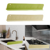 Maxbell Sink Splash Guard Accessory Water Barrier Strip for Kitchen Household Island Green
