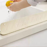 Maxbell Sink Splash Guard Accessory Water Barrier Strip for Kitchen Household Island Beige