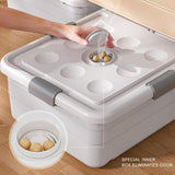 Under Bed Storage Box Basket Organizer Case for Dorm Room Wardrobe Apartment Height 30cm White