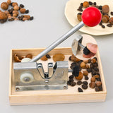 Maxbell Walnut Cracker Tool for Easy Shelling Multipurpose 17.8x11.6x3cm Wooden Base
