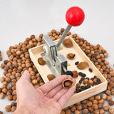 Maxbell Walnut Cracker Tool for Easy Shelling Multipurpose 17.8x11.6x3cm Wooden Base