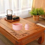 Maxbell Matcha Bowl with Whisk Holder Gift with Spout for Kitchen Tea Lovers Friends Pink
