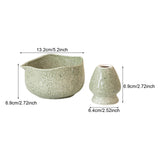 Maxbell Matcha Bowl with Whisk Holder Gift with Spout for Kitchen Tea Lovers Friends Tea Color