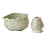 Maxbell Matcha Bowl with Whisk Holder Gift with Spout for Kitchen Tea Lovers Friends Tea Color
