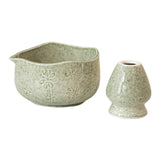 Maxbell Matcha Bowl with Whisk Holder Gift with Spout for Kitchen Tea Lovers Friends Tea Color