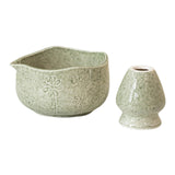 Maxbell Matcha Bowl with Whisk Holder Gift with Spout for Kitchen Tea Lovers Friends Tea Color