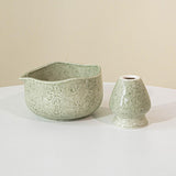 Maxbell Matcha Bowl with Whisk Holder Gift with Spout for Kitchen Tea Lovers Friends Tea Color