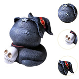 Maxbell Resin Cat Tea Pet Collecting Artwork Cat Statue for Cabinet Bookcase Bedroom A