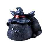 Maxbell Resin Cat Tea Pet Collecting Artwork Cat Statue for Cabinet Bookcase Bedroom B