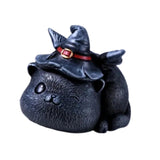 Maxbell Resin Cat Tea Pet Collecting Artwork Cat Statue for Cabinet Bookcase Bedroom B