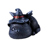 Maxbell Resin Cat Tea Pet Collecting Artwork Cat Statue for Cabinet Bookcase Bedroom B