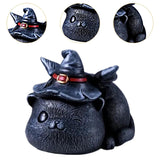 Maxbell Resin Cat Tea Pet Collecting Artwork Cat Statue for Cabinet Bookcase Bedroom B
