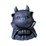 Maxbell Resin Cat Tea Pet Collecting Artwork Cat Statue for Cabinet Bookcase Bedroom C