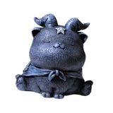 Maxbell Resin Cat Tea Pet Collecting Artwork Cat Statue for Cabinet Bookcase Bedroom D