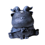 Maxbell Resin Cat Tea Pet Collecting Artwork Cat Statue for Cabinet Bookcase Bedroom D
