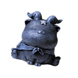 Maxbell Resin Cat Tea Pet Collecting Artwork Cat Statue for Cabinet Bookcase Bedroom D