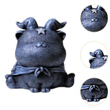 Maxbell Resin Cat Tea Pet Collecting Artwork Cat Statue for Cabinet Bookcase Bedroom D