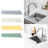 Maxbell Sink Splash Guard Accessory Reusable Premium Water Baffle for Kitchen Island Blue Gray