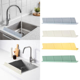 Maxbell Sink Splash Guard Accessory Reusable Premium Water Baffle for Kitchen Island Blue Gray