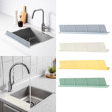Maxbell Sink Splash Guard Accessory Reusable Premium Water Baffle for Kitchen Island Blue Gray