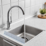 Maxbell Sink Splash Guard Accessory Reusable Premium Water Baffle for Kitchen Island Blue Gray
