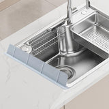 Maxbell Sink Splash Guard Accessory Reusable Premium Water Baffle for Kitchen Island Blue Gray