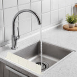 Maxbell Sink Splash Guard Accessory Reusable Premium Water Baffle for Kitchen Island White