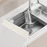 Maxbell Sink Splash Guard Accessory Reusable Premium Water Baffle for Kitchen Island White