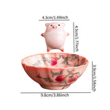 Maxbell Ceramic Tea Cup with Tea Pet Collection Cute Handmade for Family Office Home
