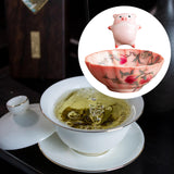 Maxbell Ceramic Tea Cup with Tea Pet Collection Cute Handmade for Family Office Home