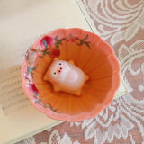 Maxbell Ceramic Tea Cup with Tea Pet Collection Cute Handmade for Family Office Home