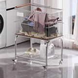 Maxbell Rolling Laundry Cart with Removable Hamper Sturdy Height 70cm Toilet Trolley