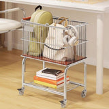 Maxbell Rolling Laundry Cart with Removable Hamper Sturdy Height 70cm Toilet Trolley