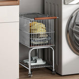 Maxbell Rolling Laundry Cart with Removable Hamper Sturdy Height 70cm Toilet Trolley