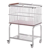 Maxbell Rolling Laundry Cart with Removable Hamper Sturdy Height 70cm Toilet Trolley