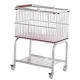 Maxbell Rolling Laundry Cart with Removable Hamper Sturdy Height 70cm Toilet Trolley
