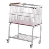 Maxbell Rolling Laundry Cart with Removable Hamper Sturdy Height 70cm Toilet Trolley