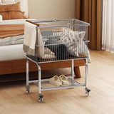 Maxbell Rolling Laundry Cart with Removable Hamper Sturdy Height 70cm Toilet Trolley