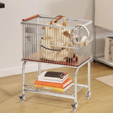 Maxbell Rolling Laundry Cart with Removable Hamper Sturdy Height 70cm Toilet Trolley