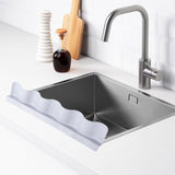 Maxbell Sink Splash Guard Faucet Versatile Water Barrier Dishwashing Protector Board Gray