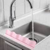 Maxbell Sink Splash Guard Faucet Versatile Water Barrier Dishwashing Protector Board Pink