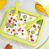 Maxbell Ice Cream Maker Yogurt Maker Machine for Homemade Rolled Cream Sorbet Gelato Green