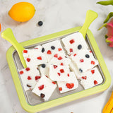 Maxbell Ice Cream Maker Yogurt Maker Machine for Homemade Rolled Cream Sorbet Gelato Green