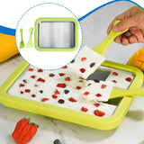 Maxbell Ice Cream Maker Yogurt Maker Machine for Homemade Rolled Cream Sorbet Gelato Green