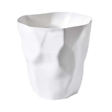 Maxbell Small Trash Can Round Simple Rubbish Can for Living Room Laundry Room Office 26cmx27cm