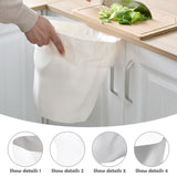 Maxbell Small Trash Can Round Simple Rubbish Can for Living Room Laundry Room Office 26cmx27cm