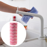 Maxbell Tear Away Towels Fast Drying Microfiber Towels Roll for Dishes Pan Furniture pink