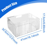 Maxbell Foldable Desktop Storage Basket Folding for Office Supplies Bathroom Cabinet L