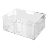 Maxbell Foldable Desktop Storage Basket Folding for Office Supplies Bathroom Cabinet L